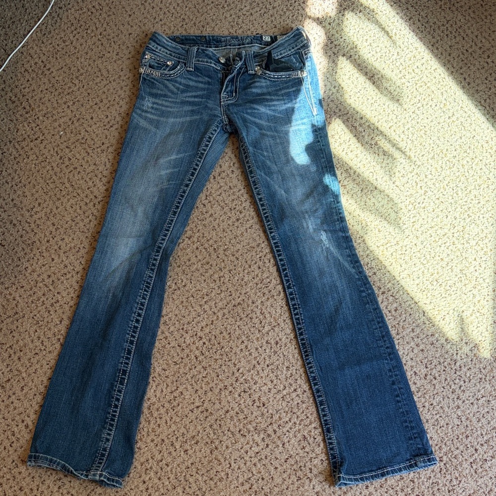 Miss Me Women's Boot Cut Jeans in Blue
